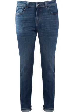YES ZEE BY ESSENZA Jeansy, Mężczyzna, Niebieski, W28, Denim, Jeansyy w ciemnym odcieniu