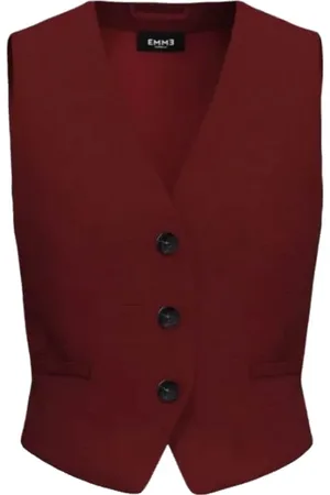 MARELLA Kurtki, Kobieta, Czerwony, S, Czerwony stylowy kamizelka damska