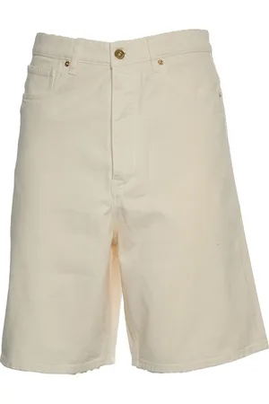 Drôle de Monsieur Szorty, Mężczyzna, Beżowy, S, Denim, Off-White Denim Bermuda Shorts