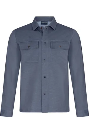 Cavallaro Napoli Kurtki, Mężczyzna, Niebieski, M, Zedenio Overshirts w Granatowym