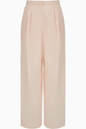 Armani Exchange Spodnie, Kobieta, Różowy, S, Różowe Stylowe Spodnie