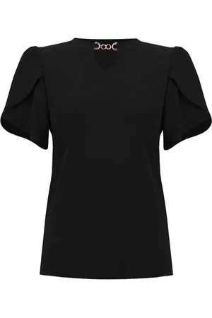 Joseph Ribkoff Bluzki, Kobieta, Czarny, L, Elegancki Czarny Top