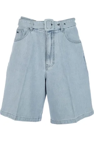 Emporio Armani Szorty, Mężczyzna, Niebieski, M, Bermudy Buty dla stylowego wyglądu