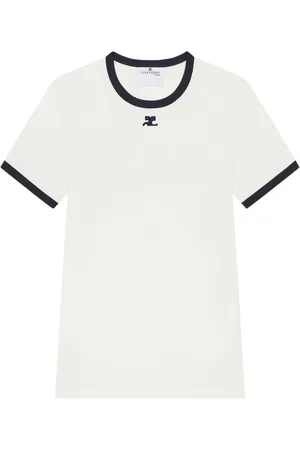 Courrèges Koszulki, Mężczyzna, Biały, L, Białe T-shirty i Pola