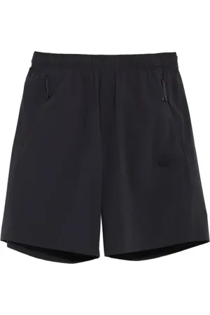 Moncler Szorty, Mężczyzna, Czarny, M, Logo-Appliqué Tailored Shorts