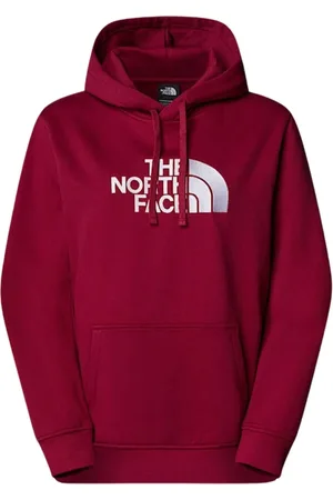 The North Face Bluzy, Kobieta, Czerwony, XS, Bawełna, Bluza z kapturem Logo