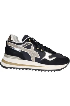 W6YZ Buty, Mężczyzna, Czarny, 36 EU, Czarny Sneaker Yak-W dla Kobiet