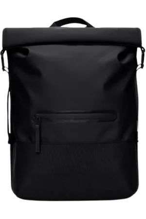 Rains Torebki, unisex, Czarny, ONE SIZE, Poliester, Plecak Trail Rolltop
