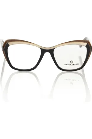 FRANKIE MORELLO Akcesoria, unisex, Wielobarwność, ONE SIZE, Okulary Cat Eye Czarne Kremowe Kamienie