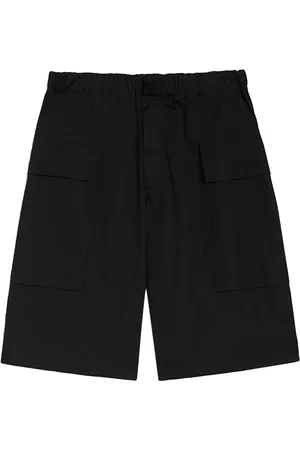 Jil Sander Szorty, Mężczyzna, Czarny, L, Czarne bawełniane szorty z elastycznym pasem