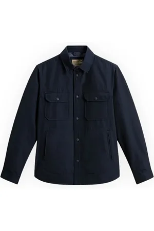 Woolrich Kurtki, Mężczyzna, Niebieski, XL, Lekka Ramar Overshirt Kurtka