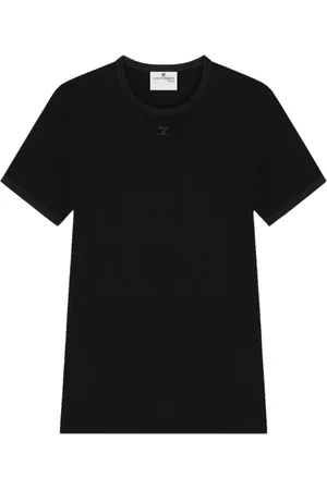 Courrèges Koszulki, Mężczyzna, Czarny, 2XL, Czarne Koszulki i Pola z Logo
