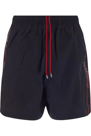 Alexander McQueen Stroje kąpielowe, Mężczyzna, Czarny, M, Ikoniczne Logo Odzież plażowa