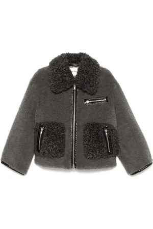 Stand Studio Kurtki, Kobieta, Szary, M, Sztuczne futro, Joann Faux Fur Jacket