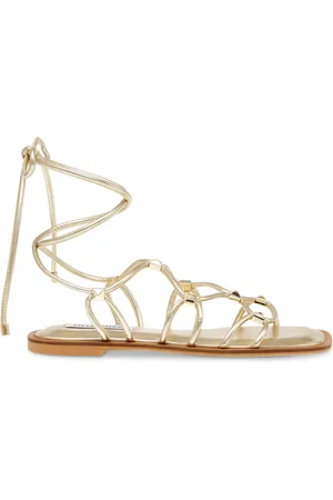 Steve Madden Buty, Kobieta, Żółty, 38 EU, Złote Sandały dla Kobiet