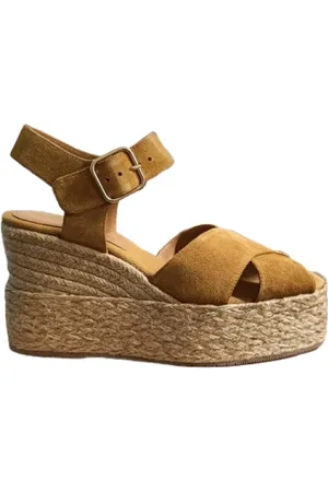 Paloma Barceló Buty, Kobieta, brązowy, 39 EU, Brązowe sandały w stylu Palomitas