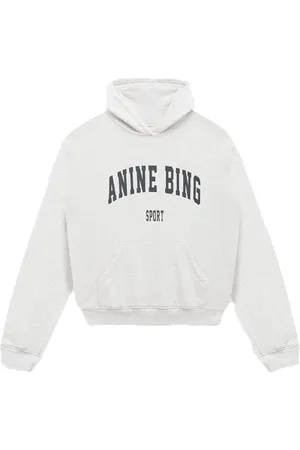 ANINE BING Bluzy, Kobieta, Szary, L, Szara Bluza Melanżowa