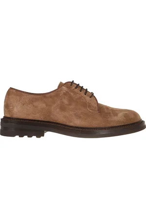 Brunello Cucinelli Buty, Mężczyzna, brązowy, 41 EU, Skóra, Brązowe mokasyny o miękkiej fakturze