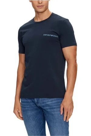 Emporio Armani Koszulki, Mężczyzna, Wielobarwność, M, Bawełna, 2-Pack Bawełnianych T-shirtów Stretch
