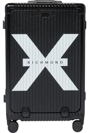 John Richmond Walizki, unisex, Czarny, ONE SIZE, Czarny wózek z logo Richmond X