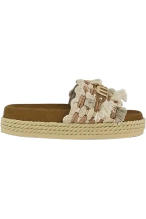 Mou Buty, Kobieta, brązowy, 36 EU, Zamsz, Frywolitka Monoband Sandał