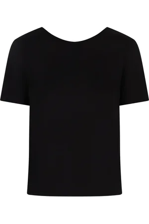 Nina Ricci Koszulki, Kobieta, Czarny, S, T-shirt z Otwartym Tyłem z Bawełny
