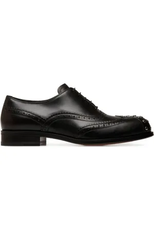 Bally Buty, Mężczyzna, Czarny, 41 EU, Buty z ozdobnymi ćwiekami i sznurowaniem