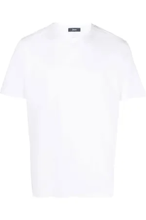 HERNO Koszulki, Mężczyzna, Biały, XL, Casual Bawełniany T-shirt