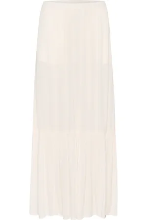 Soaked in Luxury Spódnice, Kobieta, Biały, S, Elegancka Maxi Spódnica Whisper