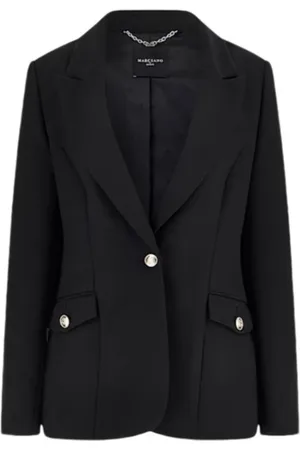Guess Kurtki, Kobieta, Czarny, 3XL, Celia Blazer z elastycznego diagonalu