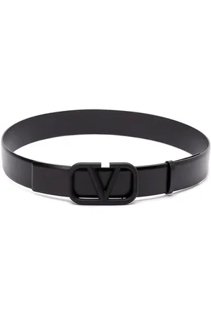 VALENTINO GARAVANI Akcesoria, Mężczyzna, Czarny, 95 CM, Len, Stylowy skórzany pasek dla mężczyzn