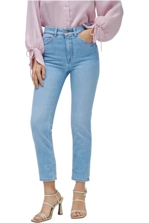 Salsa Jeansy, Kobieta, Niebieski, W25 L28, Slim Cropped Faith Jeansy