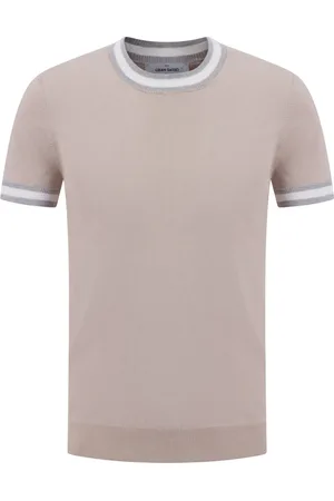 Gran Sasso Koszulki, Mężczyzna, Beżowy, L, Zand Polo Shirt
