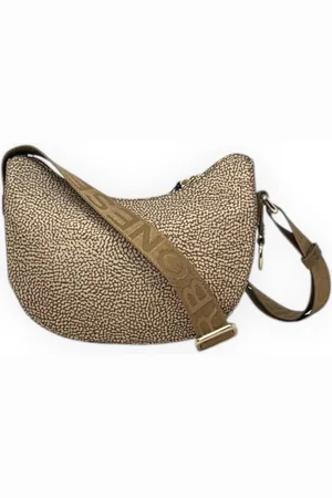 Borbonese Torebki, Kobieta, brązowy, ONE SIZE, Mini Luna Torba w Modnym Stylu