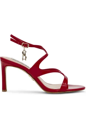 Steve Madden Buty, Kobieta, Czerwony, 40 EU, Czerwone Sandały z Paskami