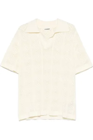 Jil Sander Koszulki, Mężczyzna, Biały, M, Białe Koszulki Polo i Pola