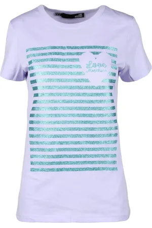 Moschino Koszulki, Kobieta, Fioletowy, 2XS, Tshirt