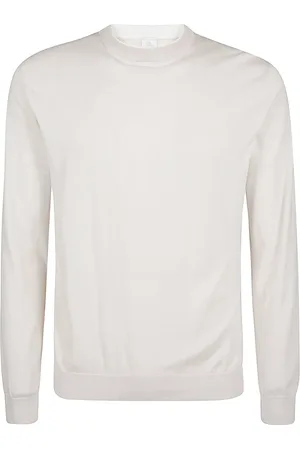 ELEVENTY Swetry, Mężczyzna, Biały, L, Bawełna, Sea Island Cotton Polo Shirt