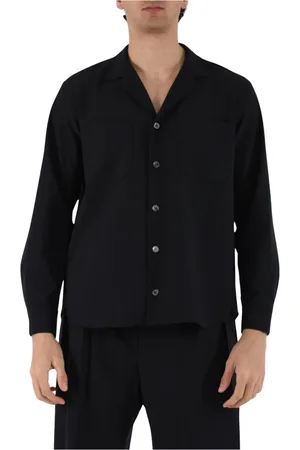 Mauro Grifoni Koszule, Mężczyzna, Niebieski, M, Koszula Overshirt z Fresco Lana