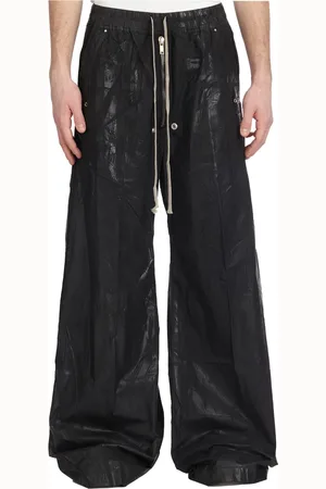 Rick Owens Spodnie, Mężczyzna, Czarny, XS, Czarne Spodnie Geth Belas