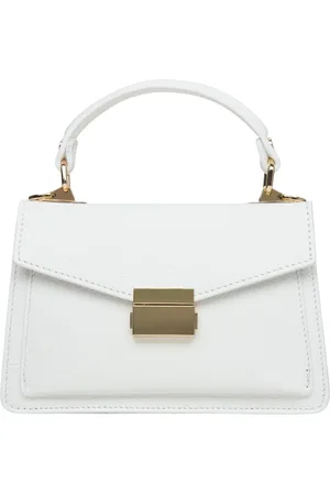 Estro Torebki, Kobieta, Biały, ONE SIZE, Skóra, Mała Biała Torebka typu Satchel