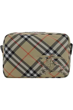 Burberry Torebki, Mężczyzna, Wielobarwność, ONE SIZE, Torba na ramię z ikonicznym wzorem