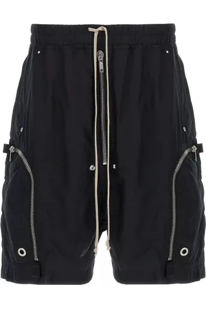 Rick Owens Szorty, Mężczyzna, Czarny, L, Cargo Shorts Czarny Styl Bauhaus