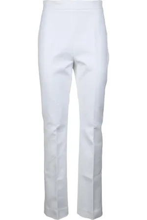Sportmax Spodnie, Kobieta, Biały, 2XS, Spodnie