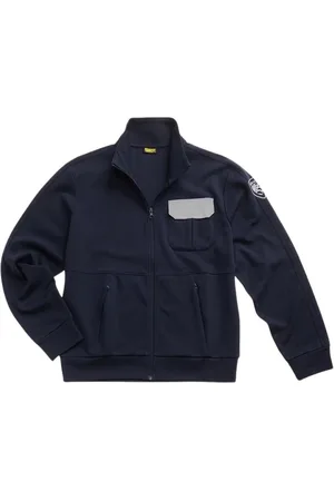 Blauer Bluzy, Mężczyzna, Niebieski, S, Niebieski Sweter z Zamkiem Walton