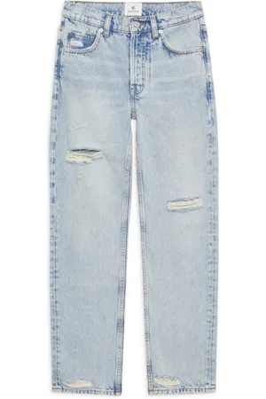 ANINE BING Jeansy, Kobieta, Niebieski, W31, Denim, Zniszczone Wybielone Kate Jeansy