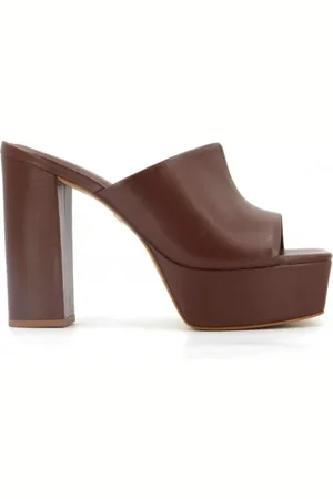 CARRANO Buty, Kobieta, brązowy, 38 EU, Mules z kwadratowym palcem