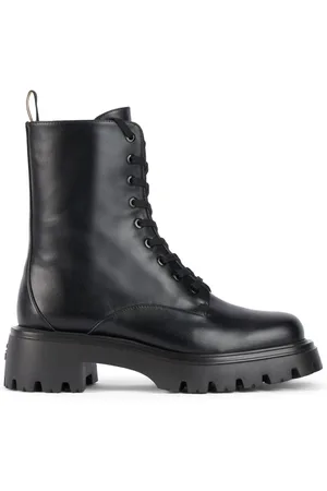 Stuart Weitzman Buty, Kobieta, Czarny, 36 EU, Skóra, Emerson Lace-Up Bootie