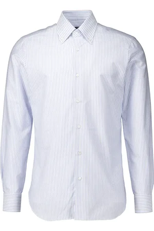 BARBA Koszule, Mężczyzna, Niebieski, 2XL, Lekki niebieski koszula z długim rękawem