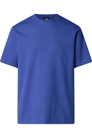 The North Face Koszulki, Mężczyzna, Niebieski, M, Koszulka z Logo z Bawełny